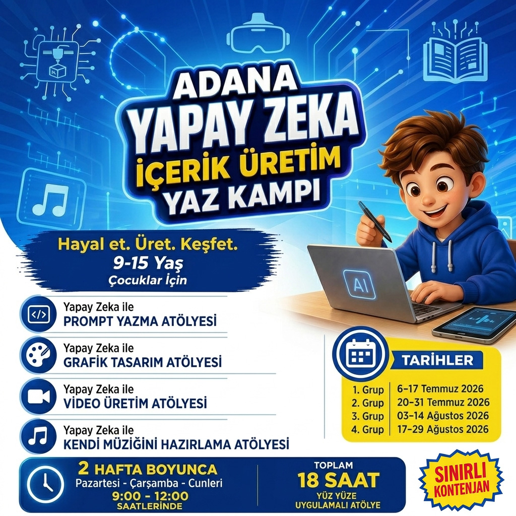 Adana Yapay Zekâ Atölyeleri